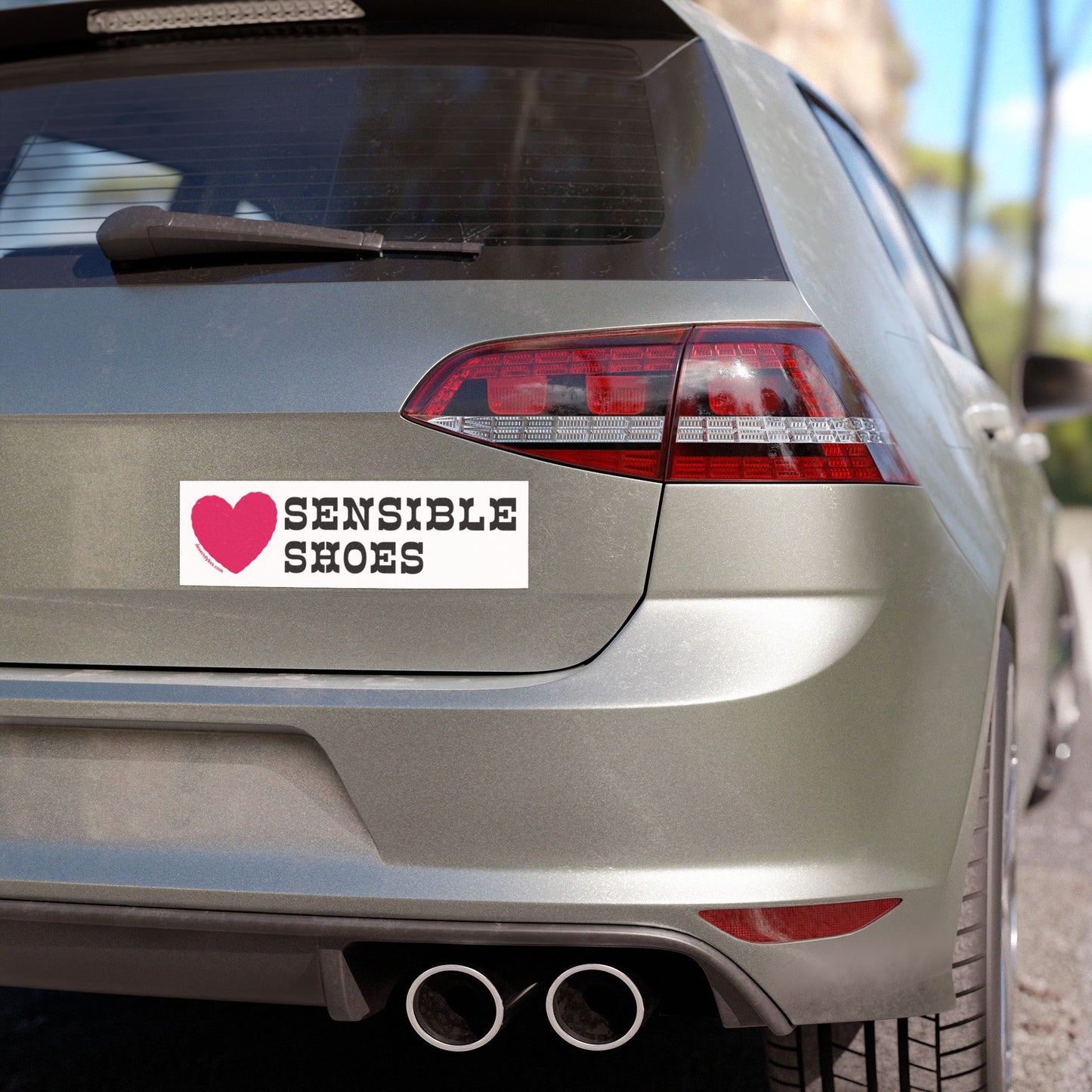 I Love Sensible Shoes Car Magnet