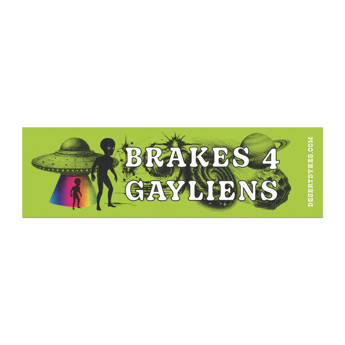 I Brake for Gayliens Bumper Car Magnet π΅π½π³οΈβπ