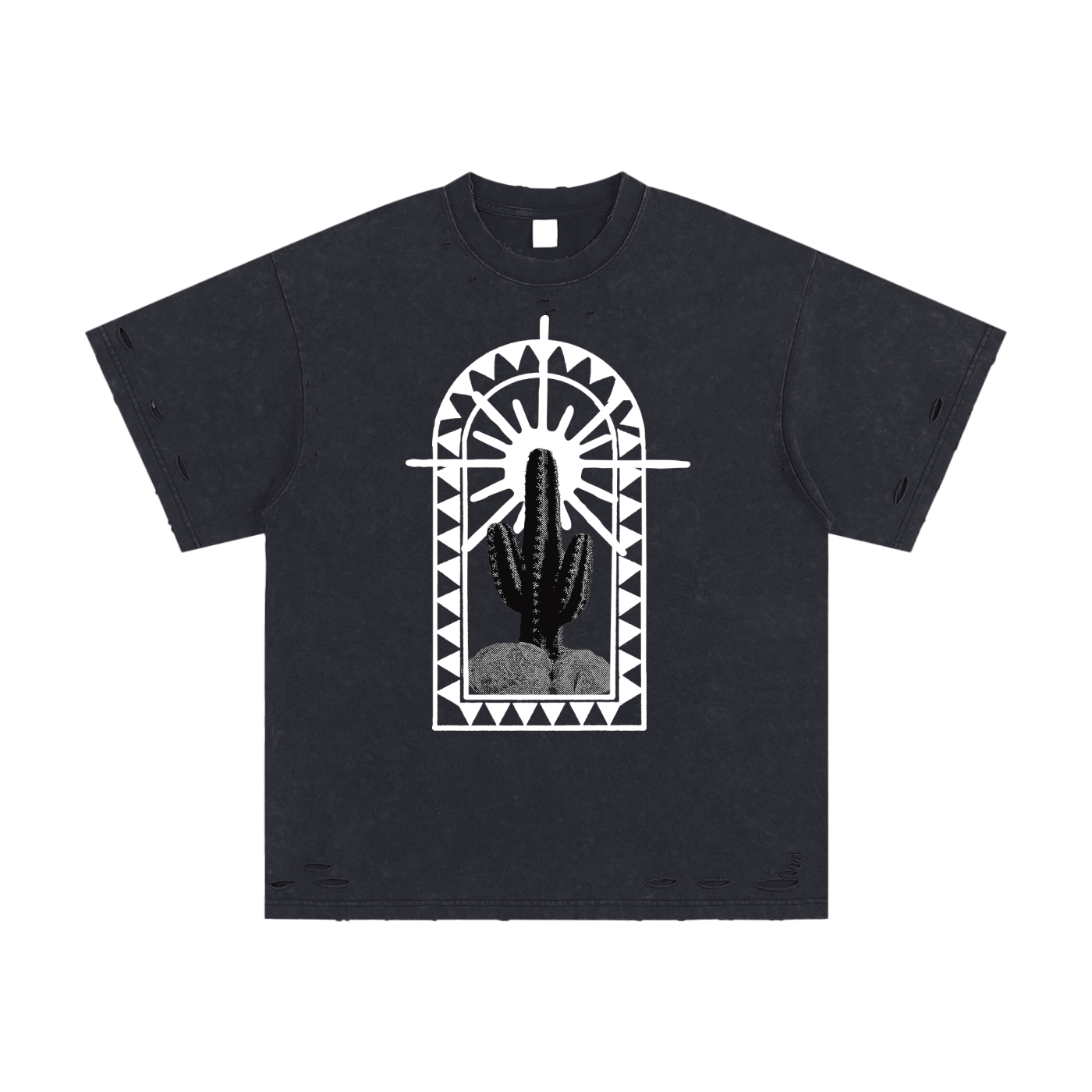 For The Love of Cacti - Heavyweight Hand-Frayed T-Shirt