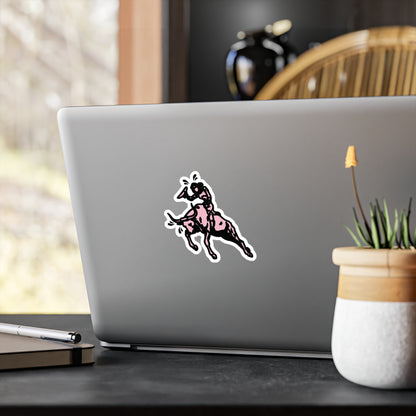 Desert Bull Riding Dyke Vinyl Sticker