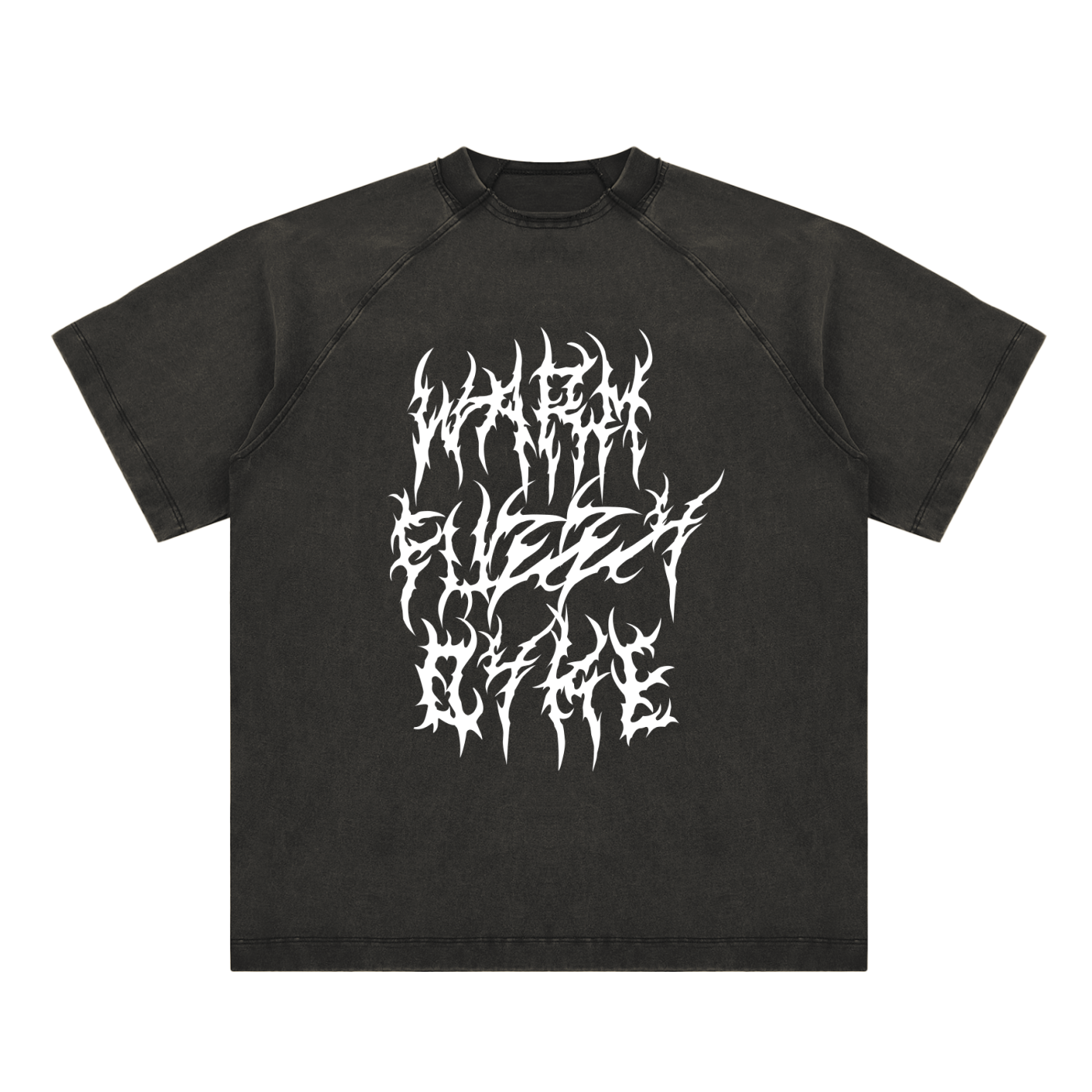 Warm Fuzzy Dyke Death Metal - Vintage Washed Raglan Cotton T-Shirt
