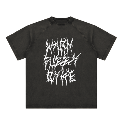 Warm Fuzzy Dyke Death Metal - Vintage Washed Raglan Cotton T-Shirt
