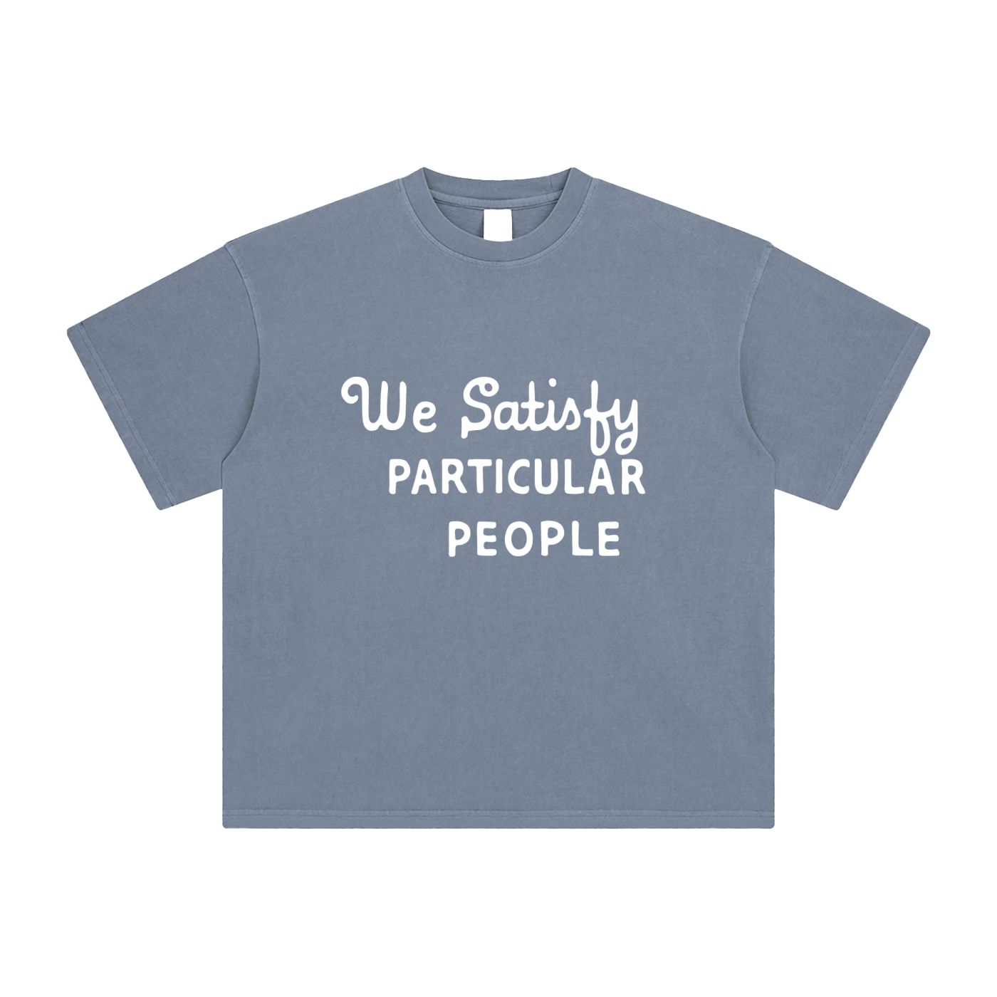We Satisfy Particular People Vintage Enzyme Washed T-Shirt