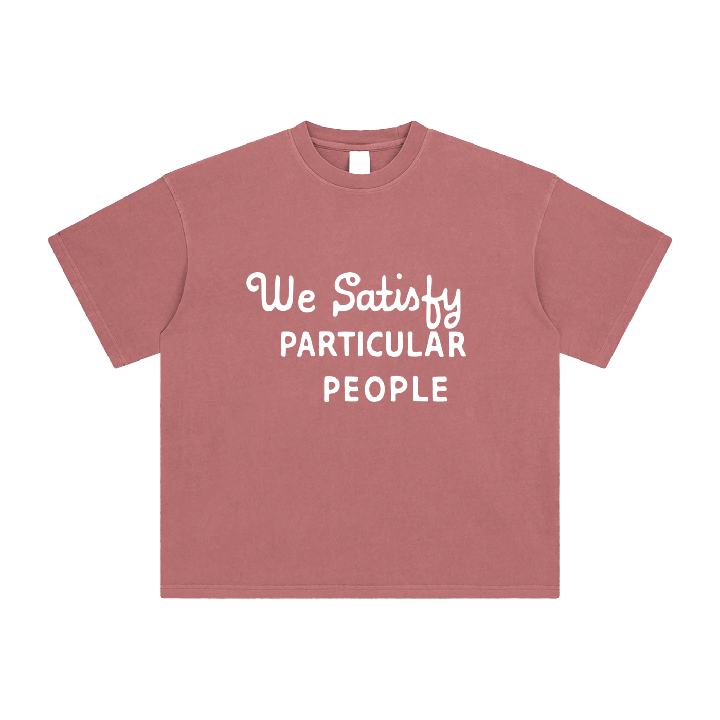 We Satisfy Particular People Vintage Enzyme Washed T-Shirt