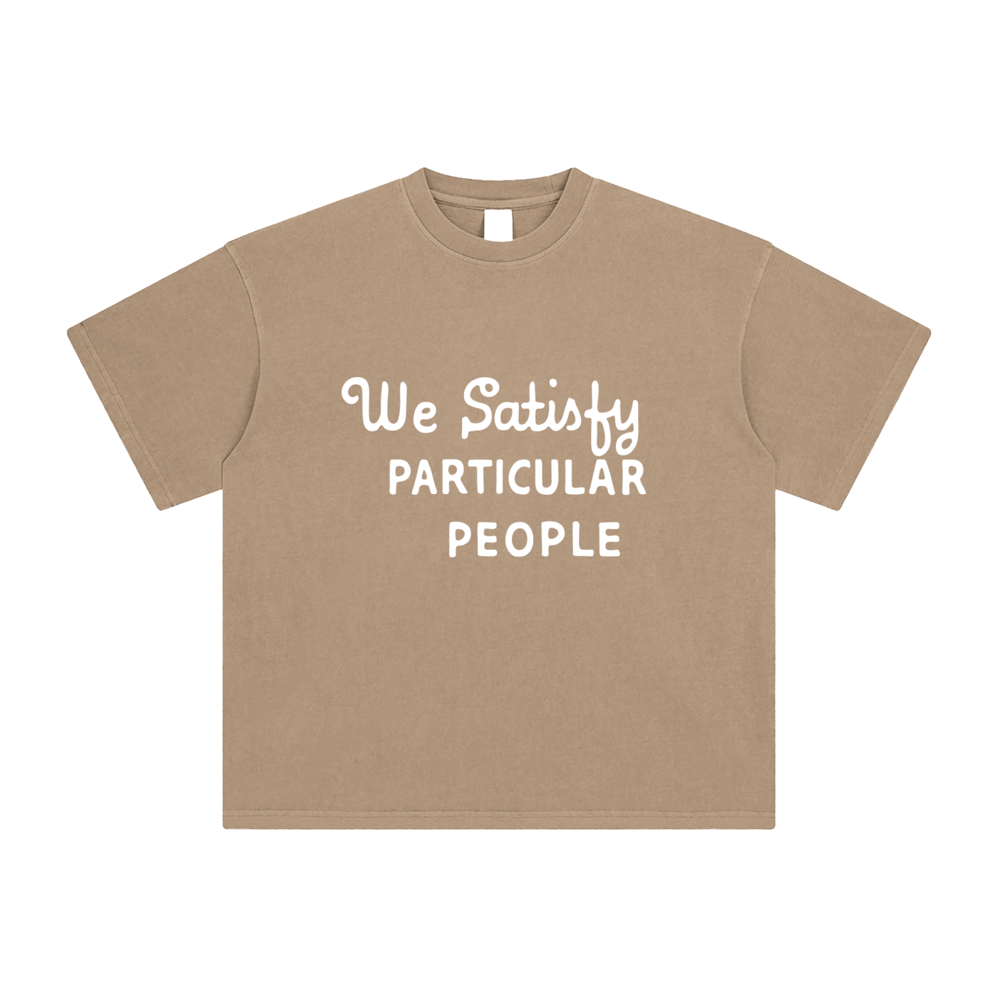 We Satisfy Particular People Vintage Enzyme Washed T-Shirt